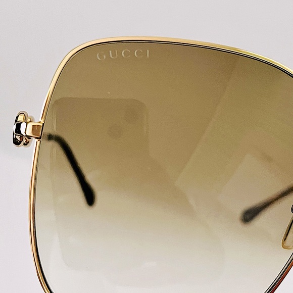 Gucci Horsebit Sunglasses w/ Brown Lenses - Picture 12 of 15